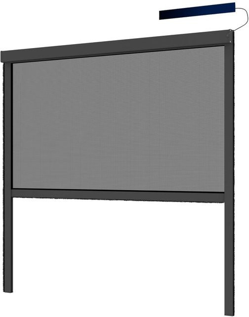 Hecht Elektrisches Insektenschutzrollo, B: 130 cm, H: 160 cm, anthrazit - Bild 1