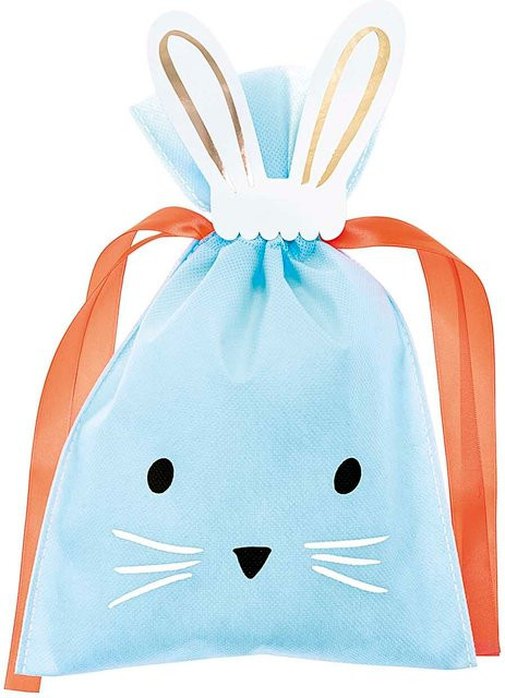 Rico Design Paper Poetry Geschenktüte Hase Blau B: 20 cm, H: 30 cm - Bild 1