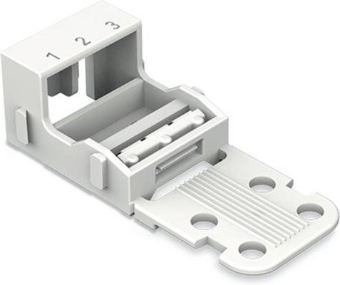 WAGO 221-523 Montagematerial in Weiß und Transparent, 50 Stück - Bild 1