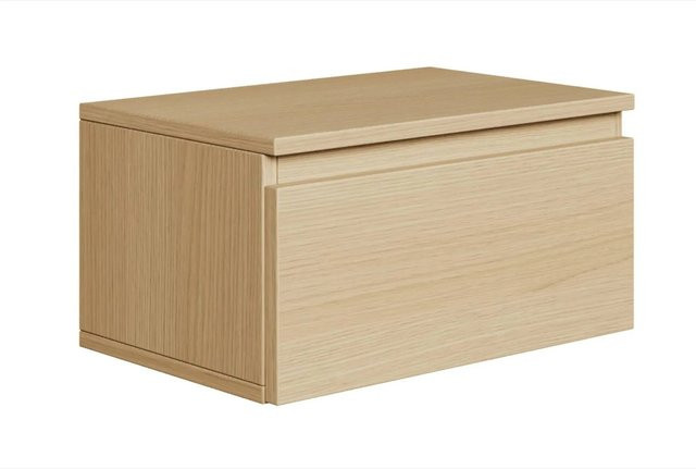 Selsey Nachttisch Bemmi Hängend mit Schublade Eiche Optik Beige B: 49 cm, H: 31,8 cm, T: 25,4 cm - Bild 1
