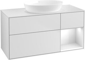 V&B Waschtischunterschrank Finion in Weiß lackiert, Breite: 120 cm, Tiefe: 50,1 cm, Höhe: 50,1 cm - Bild 1