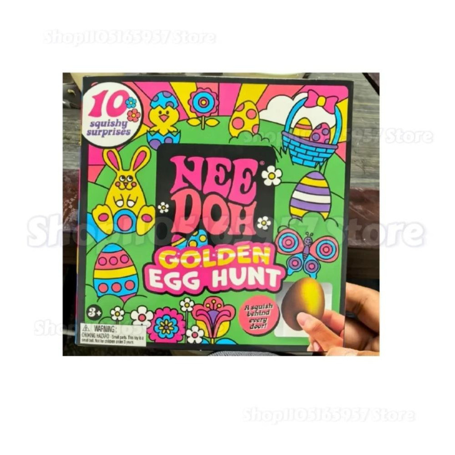 Needoh Goldenes Nee-Doh Ei Schatzsuche Fidget Spielzeug - Bild 3