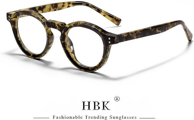 HBK Lesebrille, Rund, Vollrand, Kunststoff, Unisex, Black - Bild 1