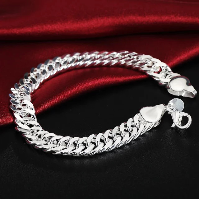 Armband 925 Silber, 10mm, Unisex, klassisch - Bild 1