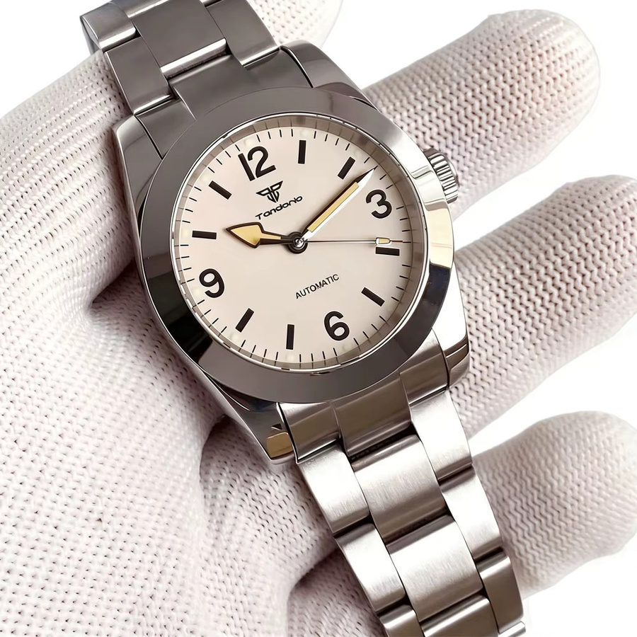 Tandorio Armbanduhr, Automatik, Edelstahl, Saphirglas, 36 mm, Herren - Bild 2