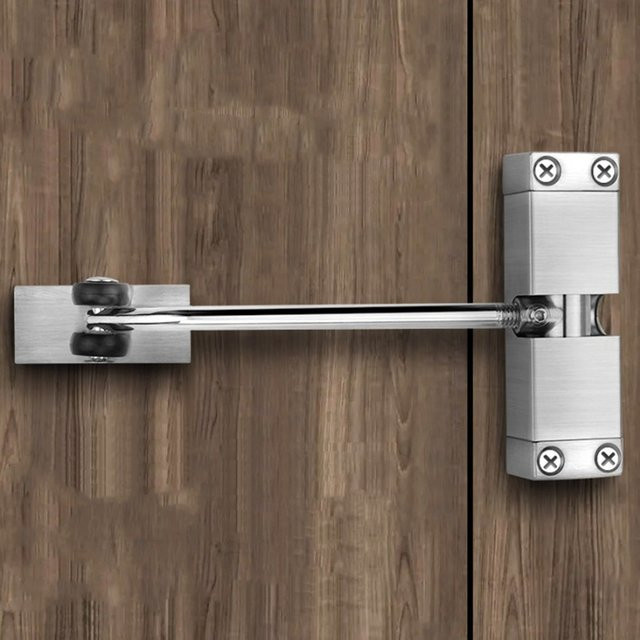 GSTARAM Automatischer Türschließer aus Edelstahl in Silber mit hydraulischem Puffer und Federwiderstand - Bild 1