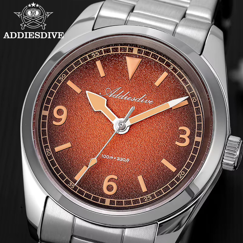 ADDIESDIV Armbanduhr, Quarz, Edelstahl, Saphirglas, Herren, Blau - Bild 6
