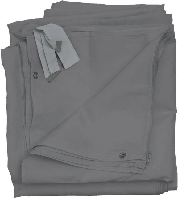 BERLINLODGE 4er-Set Ersatzseitenwände für Pergola Cadiz 4x4m, Grau, Polyester, H x B: 205 x 383 cm - Bild 1