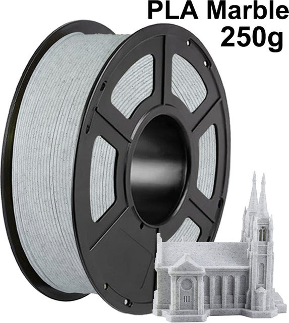 3D Maliang PLA-Marmor 3D-Drucker-Filament 1,75 mm, Farbe: Grau - Bild 1