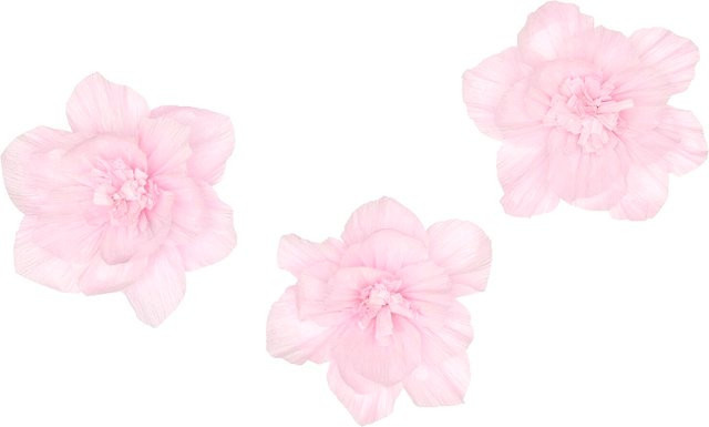 Rico Design Krepppapier mit floralem Blütenmuster in Rosa - Bild 1