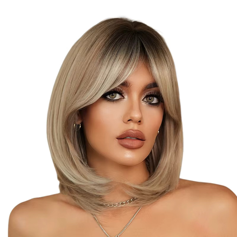 7JHH WIGS Blonde Perücke für Damen, Synthetisch, Bob-Stil - Bild 2