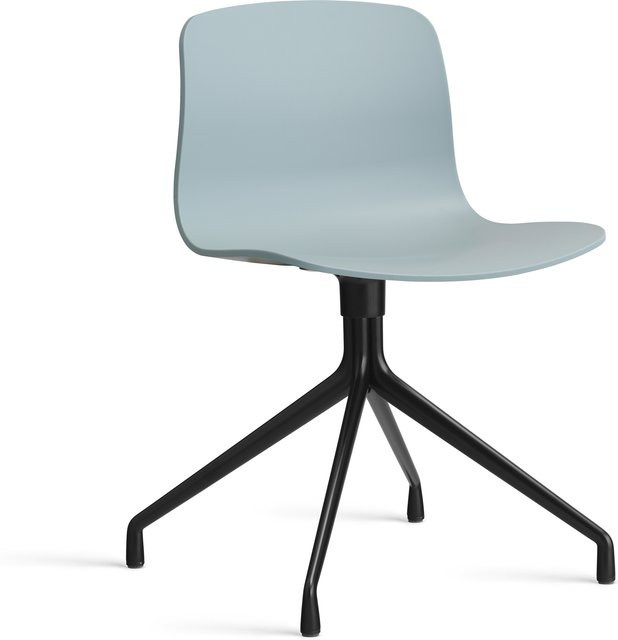 HAY About A Chair AAC 10 Drehstuhl aus Kunststoff in Blau Matt - Bild 1
