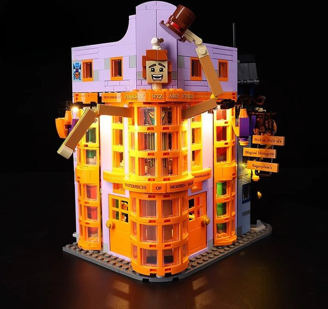 LED-Beleuchtungsset passend für LEGO Harry Potter Diagon Alley Weasleys Wizard Wheezes 76422, Multicolor (ohne Bausteine) - Bild 1