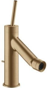 Hansgrohe Axor Starck A Bidet-Einhebelmischer in gebürstetem Messing Gold mit Pop-up-Abfluss - Bild 1