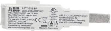 ABB Einspeiseklemme AST 35/15 BP UL Branch Protection 35mm² 80A in Weiß - Bild 1