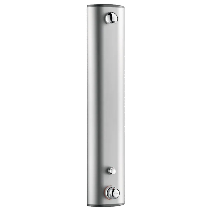 Delabie SECURITHERM Thermostat-Duschelement mit Selbstschluss in Alunox-Matt Silber - Bild 2
