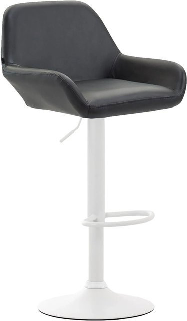 CLP Barhocker Braga Kunstleder Schwarz/Weiß modern mit 360 Grad Drehsitz - Bild 1