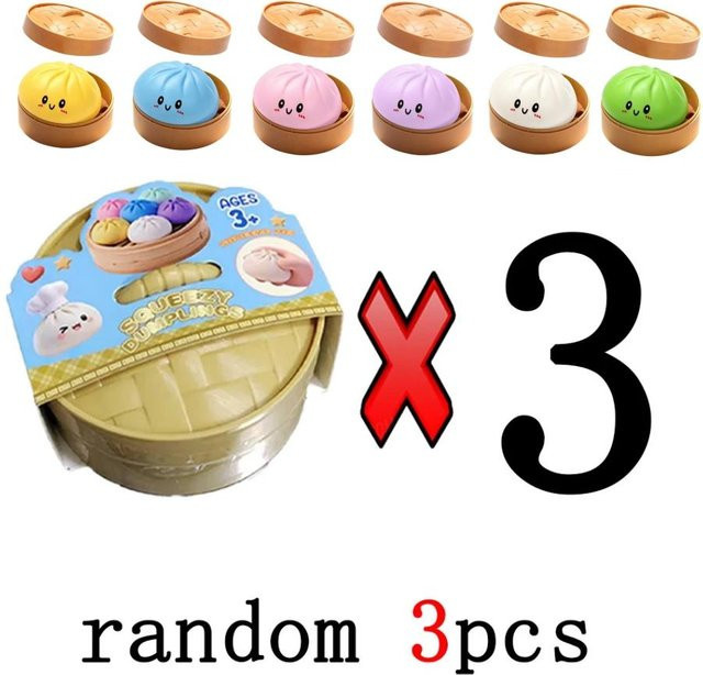 BC Pet Supplies Glitzer-Knödel-Squishy-Mystery-Box, Überraschungs-Knödel-Squishy, Fidget-Set - Bild 1