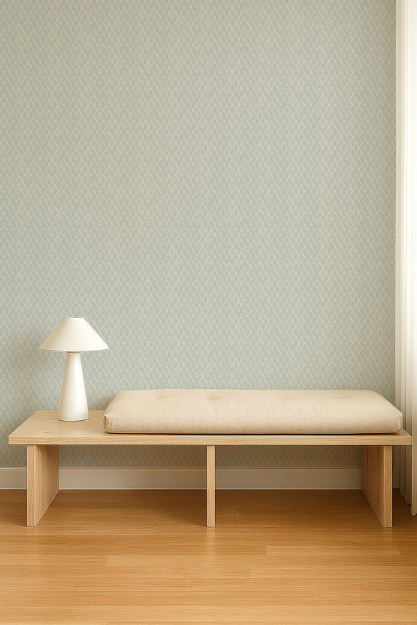 Scion Tapete Triangle Trellis in Coast Blue mit geometrischem Abstract-Muster aus Vlies - Bild 2