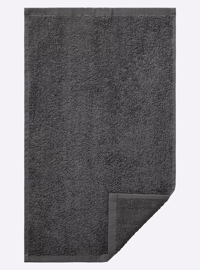 5-tlg. Frottier-Sparset wäschepur aus 100% Baumwolle in Anthrazit, flauschiges Walkfrottier - Bild 2