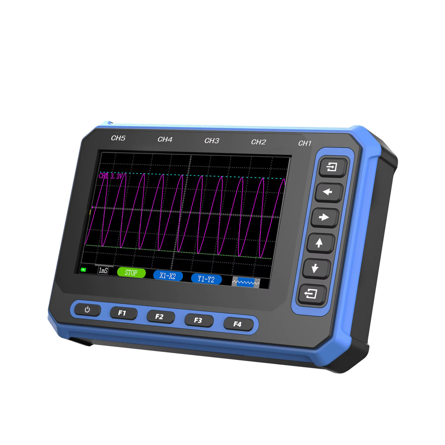 TOOLTOP Tragbares digitales 5-Kanäle Oszilloskop mit USB und WIFI, 1 MHz, 4,3 Zoll Display - Bild 3