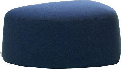 Leyform GOGO Pouf Polstermöbel oval in Dunkelblau mit Stoffbezug B 98 cm x T 91 cm x H 44 cm - Bild 1