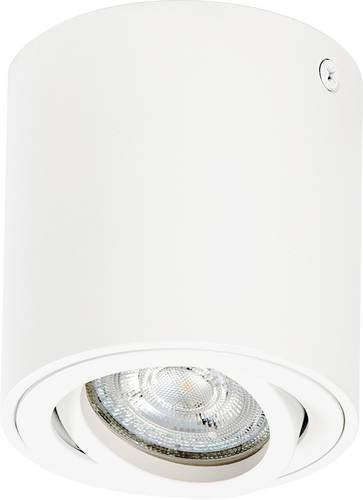 OSRAM HOMELIGHTING LED-Außenwandleuchte Spot Surface Round aus Metall in Weiß mit GU10 Fassung und verstellbarem Reflektor - Bild 1