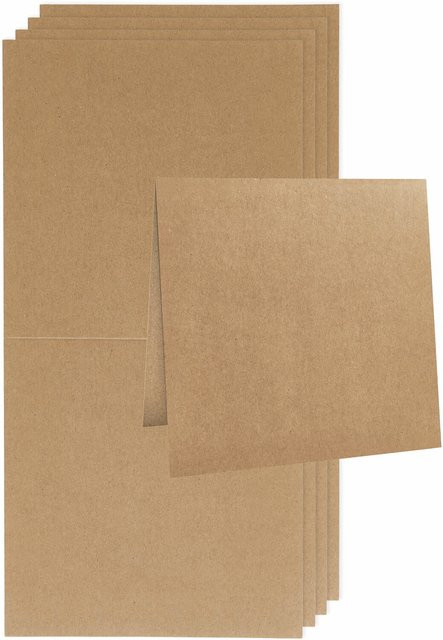 Rico Design Paper Poetry Renew Karten Quadratisch aus Kraftpapier - Bild 1