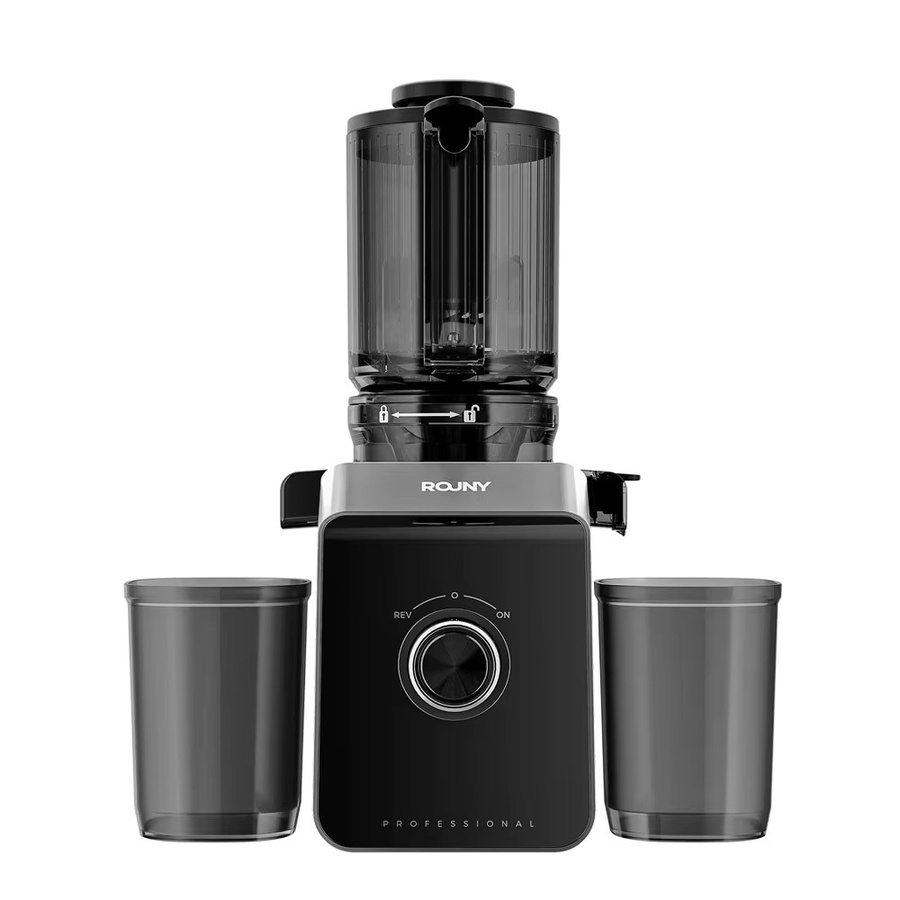 ROUNY Kaltpress-Entsafter Elektrischer Slow-Juicer mit 130mm Einfüllschacht, Schwarz - Bild 7