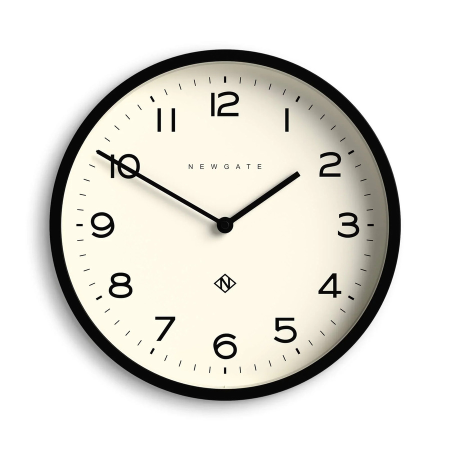 Newgate Wanduhr Number Four Echo Schwarz Analog mit Silent-Funktion Durchmesser: 30 cm - Bild 1