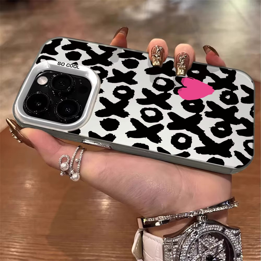 XOXO Stoßfeste Handyhülle mit Leopardenmuster für iPhone Modelle in Multicolour - Bild 2