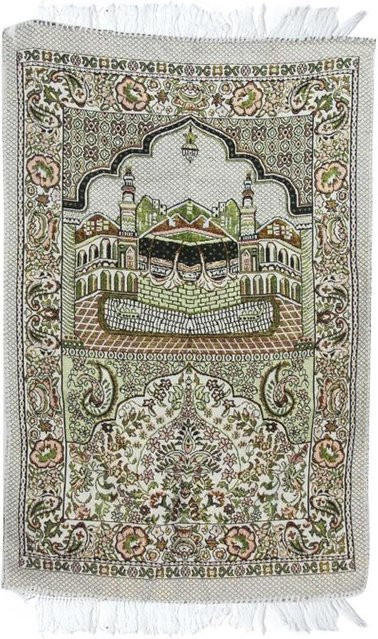 Holaroom Gebetsteppich mit Quaste, orientalisches Design, mehrfarbig, aus Baumwolle, waschbar - Bild 1
