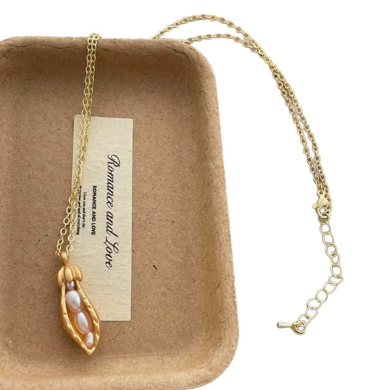 Minar Halskette, Kupferlegierung, Gold, Perle, Damen - Bild 2