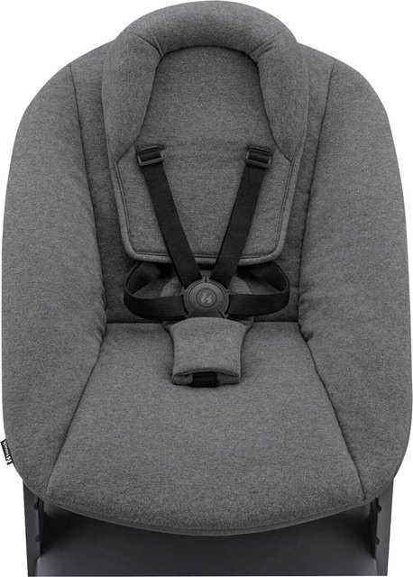 Hauck Hochstuhl Alpha Plus mit Newborn Set Plus in Grau aus Buchenholz - Bild 1