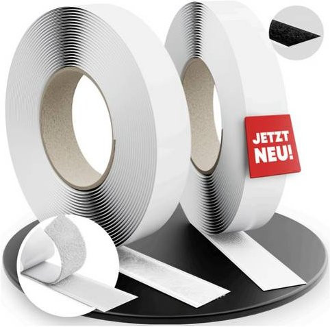 Label the Cable LTC EASY TAPE STRAP Klettband Weiß, Länge: 8 m, Breite: 2 cm - Bild 1