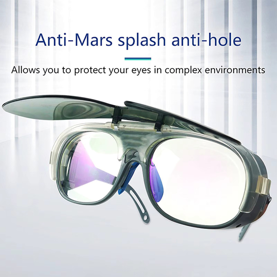 Schutzbrille für Schweißer und Löter mit Anti-Schock- und Spritzschutz sowie getönten Gläsern - Bild 4