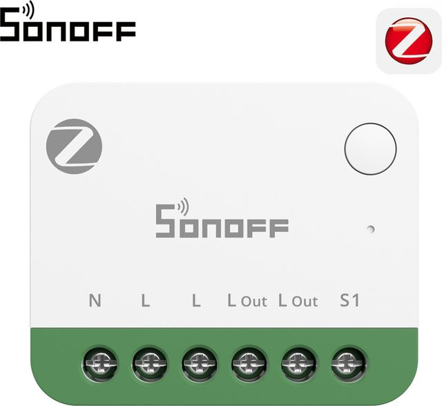 SONOFF MINI ONE PM Zigbee smarter Schalter mit Energie- und Stromkostenregistrierung, 16 A, Weiß, kompatibel mit Apple Home via Matter-Bridge - Bild 1