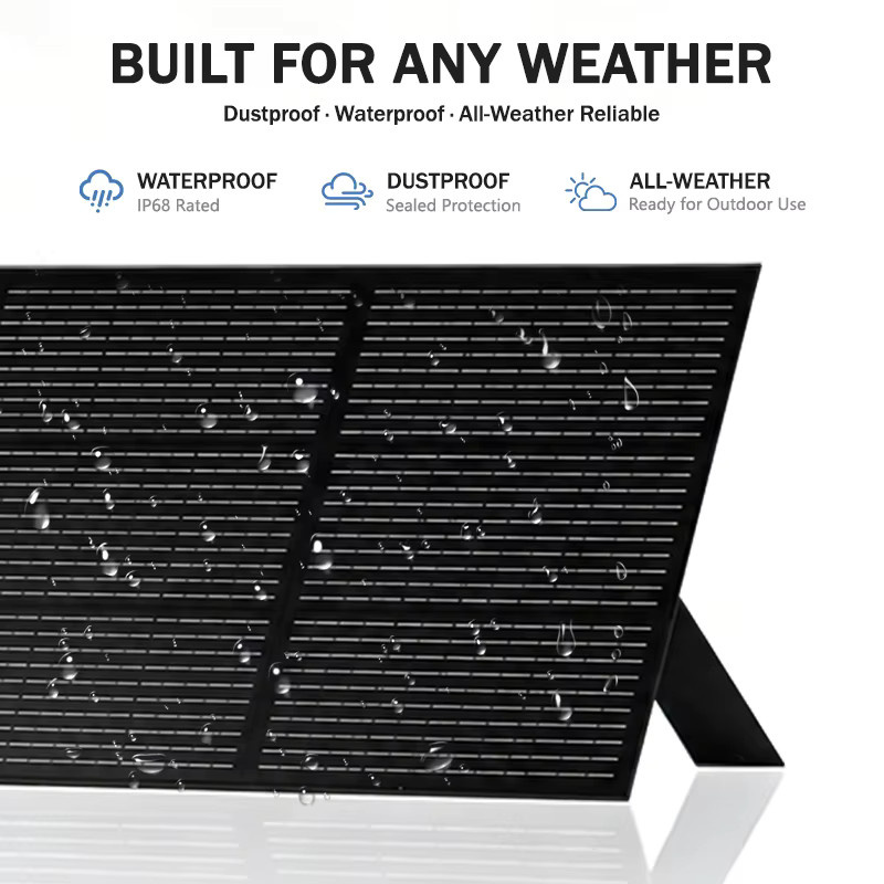 CHUBAN 400W Faltbares Tragbares Solarpanel Schwarz Hocheffizientes Wasserdichtes PV-Modul für Wohnmobil und Balkon - Bild 4