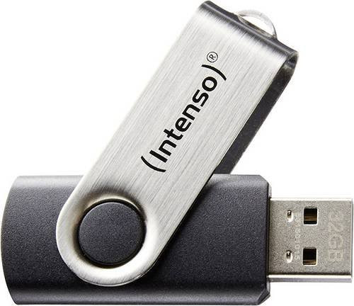 Intenso Basic Line USB-Stick 64GB Schwarz USB 2.0 USB-A - Bild 1