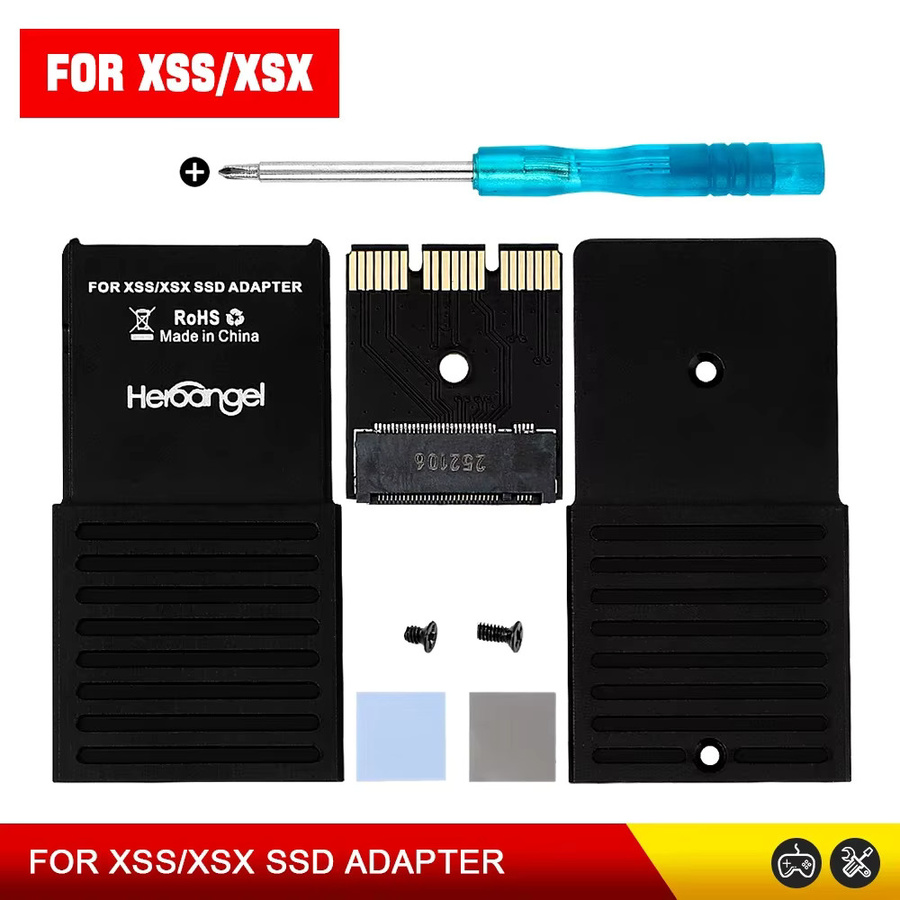 Hayoumon SSD-Adapter für Xbox Series X S, M.2 NVMe 2230 Konvertierungsbox, Schwarz - Bild 2