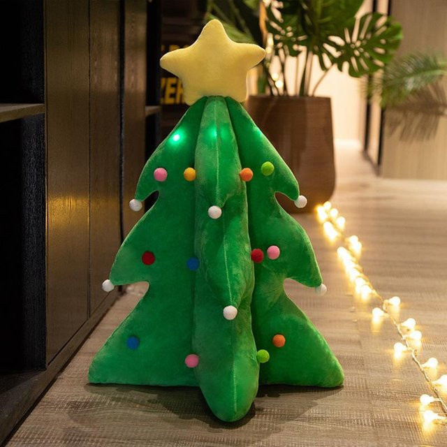 Yiran Furniture Weihnachtsbaum, Plüschtierpuppe, leuchtend und singend, 85cm, ab 14 Jahren - Bild 1