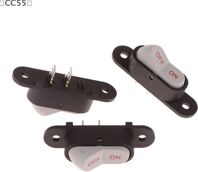 Parque5 ΣCC55 5-poliger 2-poliger Licht-EIN/AUS-Bootsknopfschalter für elektrische Wok-Reiskocher, 250 V 6 A / 125 V 10 A - Bild 1