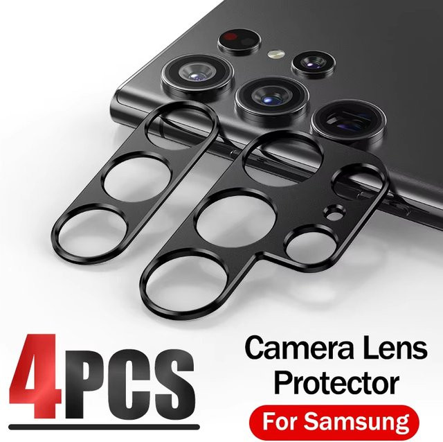 4 Stück 3D-Kameraobjektiv-Schutzabdeckung für Samsung Galaxy S26 S25 S24 S23 S22 S21 S20 Ultra Plus FE Schutzfolie aus Handyglas - Bild 1