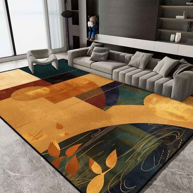 Karpetti Kurzflor Samtteppich in Multicolour, Waschbare Wohnzimmerteppiche im modernen Floral-Design, B: 200 cm, T: 230 cm - Bild 2