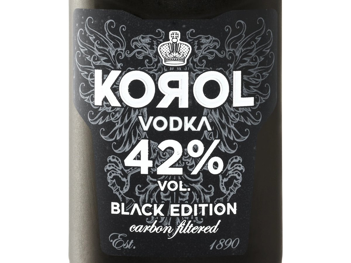 Korol Vodka Black Edition Carbon Filtrated 0,5 l - Bild 2