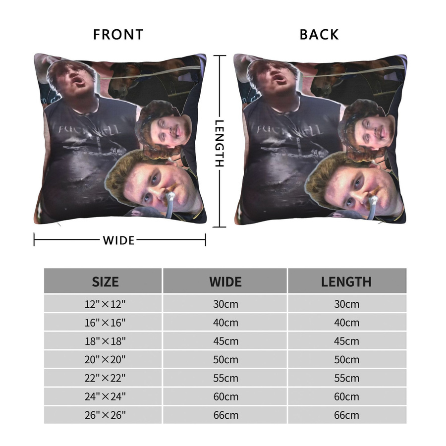 Dekorative Kissenbezüge Drachenlord Rainer Winkler Merch mit Reißverschluss, Mehrfarbig, Breite: 30,48 cm, Höhe: 30,48 cm - Bild 6