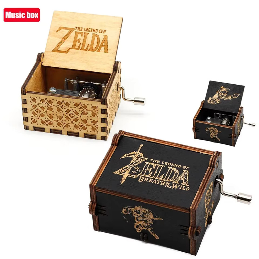 Bandai The Legend of Zelda DIY Kreative Spieluhr aus Holz, handgekurbelt - Bild 4