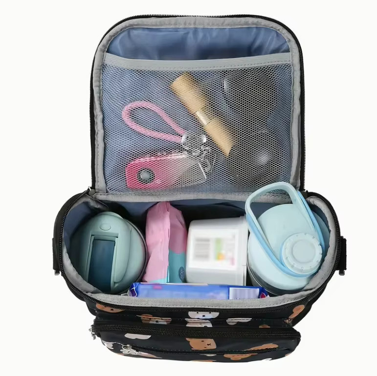 DDAXMM Umhängetasche als Windelaufbewahrungsorganisator in Gelb mit großem Fassungsvermögen und mehreren Taschen - Bild 3