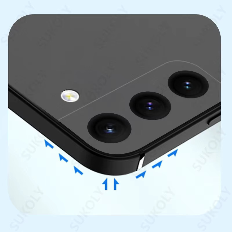 Weiche Silikon Schutzhülle für Samsung Galaxy S25 S24 S23 S22 Ultra sowie A56 A55 A54 A36 A17 A16 A15 5G in Schwarz - Bild 3