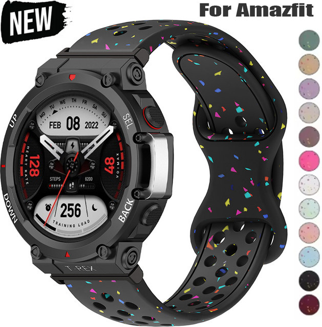 FancyWrist Uhrenarmband Silikon, Amazfit T-Rex3, T-Rex2, T-Rex Pro, Unisex - Bild 1